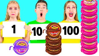 ชาเลนจ์อาหาร 100 ชั้น | ความท้าทายที่ตลก RaPaPa Challenge