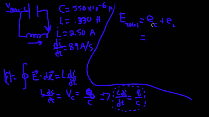 Inductor-Capacitor (LC) Circuit--Physics Problem