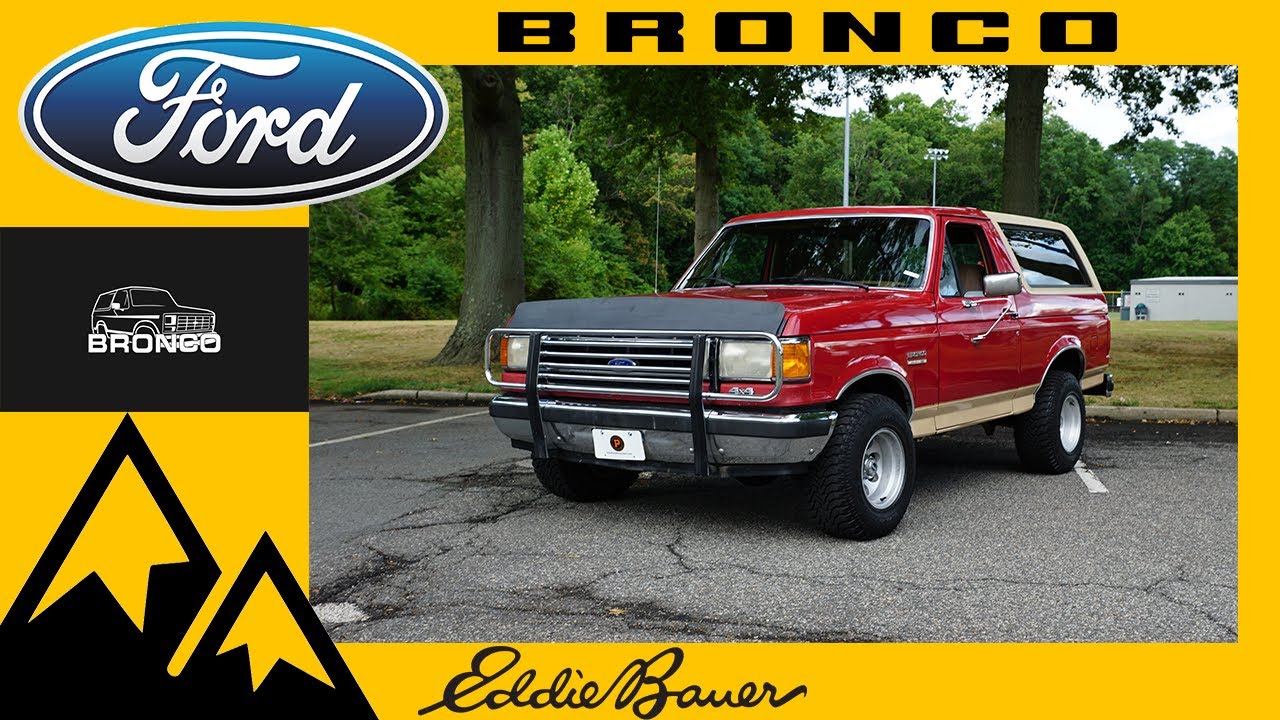 1990 Ford Bronco 5 0L V8 Eddie Bauer 4x4 - YouTube