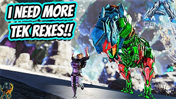BACK TO THE LUNAR BIOME FOR SOME MAX LEVEL TEK REX TAMING!! || Ark Story Unmodded Ep 192!