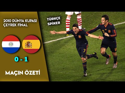 Paraguay 0-1 İspanya | 2010 Dünya Kupası Çeyrek Final - Türkçe Spiker