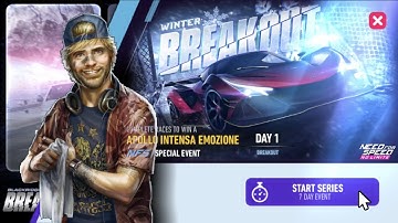 Apollo Intensa Emozione | Day 1  breakout | NFS No Limits  Winter Breakout