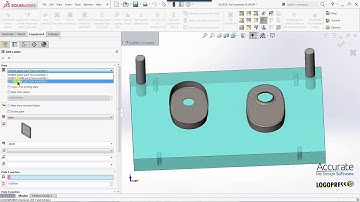 Complete two station transfer die designed in LogoPress