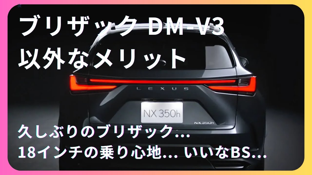 レクサスNX】ブリザック装着＆走行の感想（意外なメリット...） - YouTube