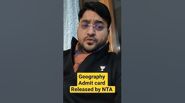 Good News from NTA Admit card Released