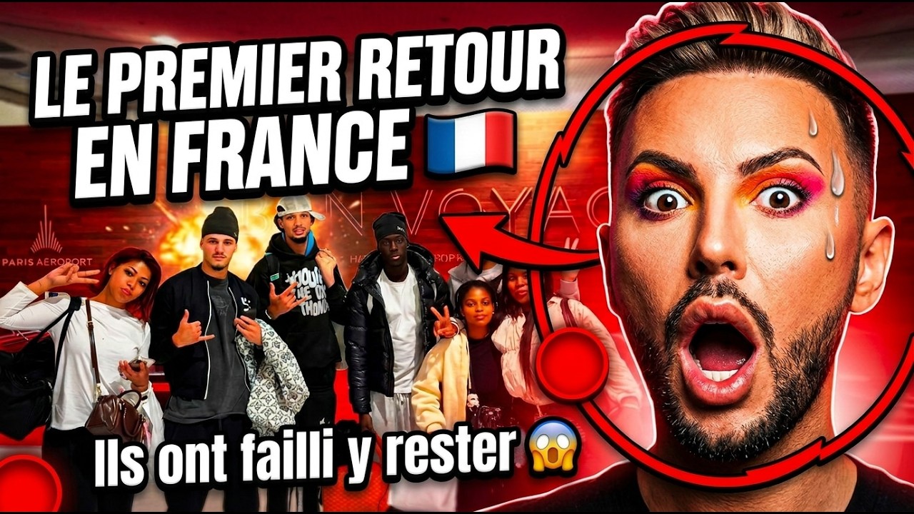Premier groupe rentre en France 🇫🇷, Aksel fait n'importe quoi dans l'aéroport😱