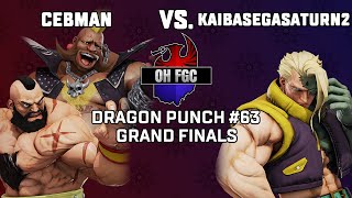 Cebman (Zangief/Birdie) vs. Kaiabsegasaturn2 (Nash) - DPO #63 | SFV Grand Finals @DragonPunch