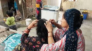 Deep Cleaning Long Hair | Traditional Scalp Care Ritual" Nitpicking in long Hair new p3