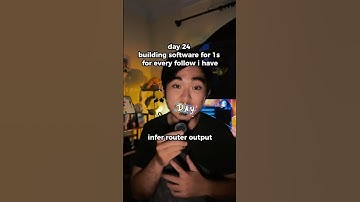 Day 24 of building a software startup for 1s for every follow you give me. Infer router outputs.