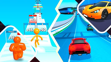 ✳️🟡 Tall Man Run vs Race Master 3D Android iOS Max Level Gameplay Walkthrough 4K Ep 6