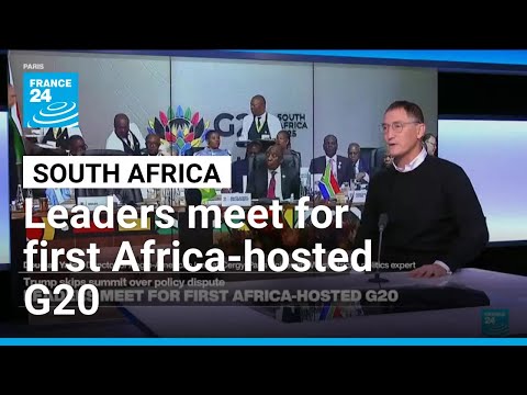 Leaders meet for first Africa-hosted G20 • FRANCE 24 English