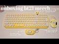 unboxing bt21 wireless keyboard + wireless silent mouse + buds case (chimmy ver.) ✨ | chill music