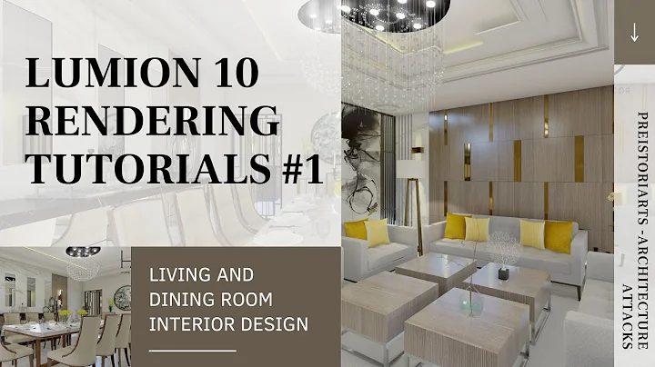 Realistic Interior Rendering | Lumion 10 Rendering Tutorial #1 | LIVING AND DINING ROOM