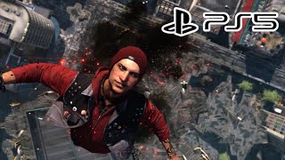 Orbital Drop From Highest Point! - InFAMOUS Second Son (PS5)