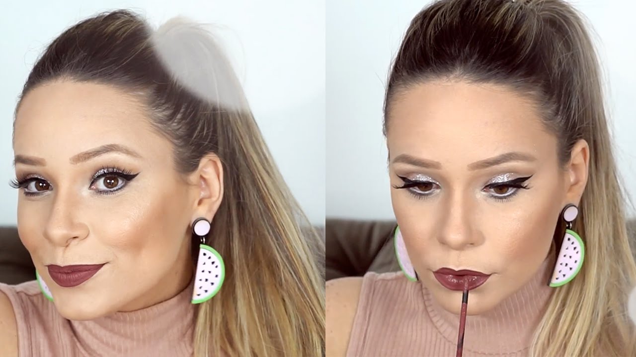 MINHA MAQUIAGEM PRA COMEÇAR 2017! (FÁCIL E RÁPIDA!)