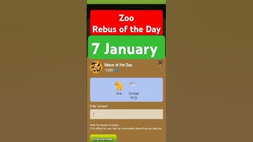 Zoo Rebus of the Day 7 January | Zoo today Rebus of the Day | Rebus of the Day zoo 7 January