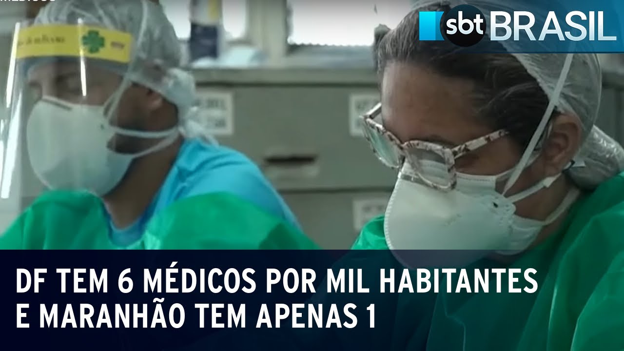 Número de médicos dobra, mas profissionais estão mal distribuídos pelo país | SBT Brasil (15/09/23)
