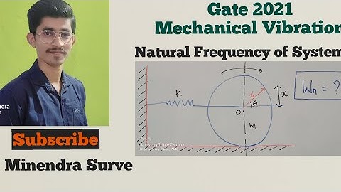 GATE 2021 || Mechanical Vibration|| Finding out Natural Frequency of System|| Dynamics of Machinery