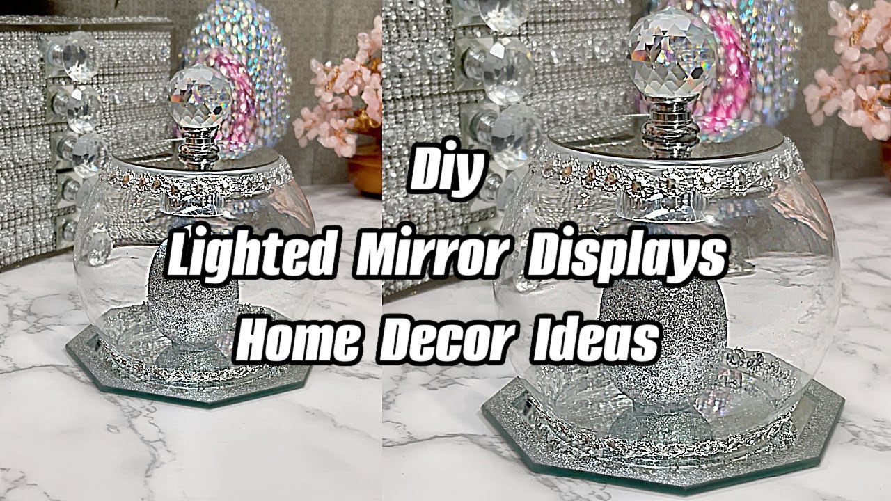Diy Lighted Mirror Displays Home Decor Ideas - YouTube