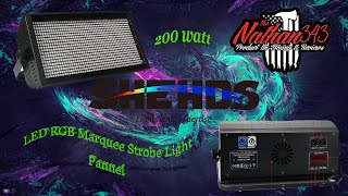 shehds LED 200W RGB marquee strobe Light 8 segments Panne