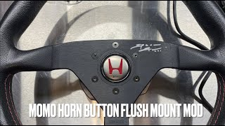 How to MOMO Flush Mount Horn Button Mod (Full DIY)