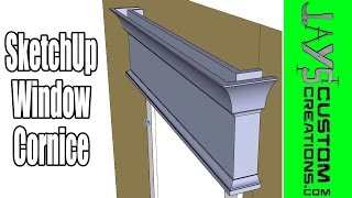 SketchUp - The Best Tool For Mouldings - Window Cornice - 176