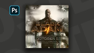 Black Adam Poster Design In Photoshop