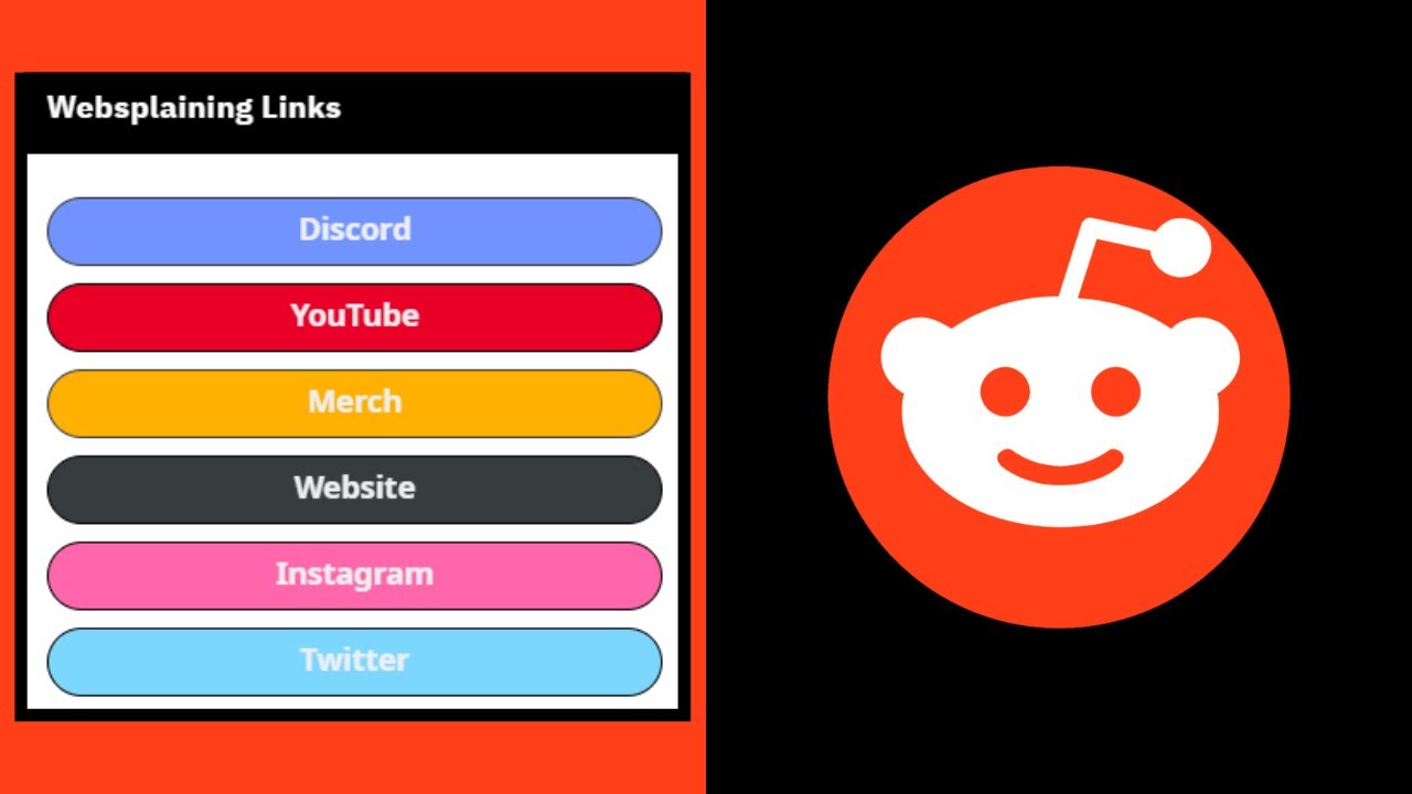 How To Add URL Links Or Button Widgets In Your Subreddit Sidebar YouTube
