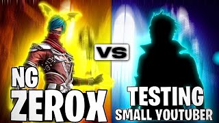 Zerox FF vs Testing Small Youtuber On Live 🔥 || 1 vs 1 Only Desert Eagle - Garena Free Fire