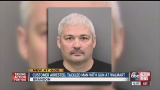 Man charged after mistaking shopper for gunman