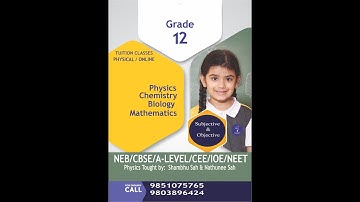 SHAMBHU SAH: SHM: Physics tuition: class 12/NEB/CBSE/A-level/CEE/BE/NEET