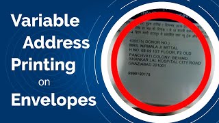 Variable Address Printing on Envelopes
