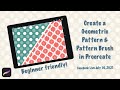 Create a Geometric Pattern + Pattern Brush in Procreate 2021 - Beginner friendly!