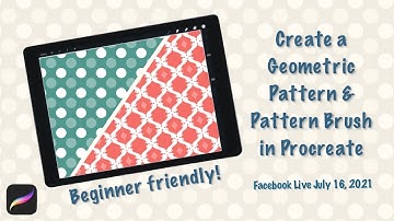 Create a Geometric Pattern + Pattern Brush in Procreate 2021 - Beginner friendly!