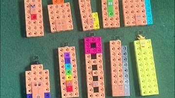 Numberblocks 21-30 mathlink cubes showcase