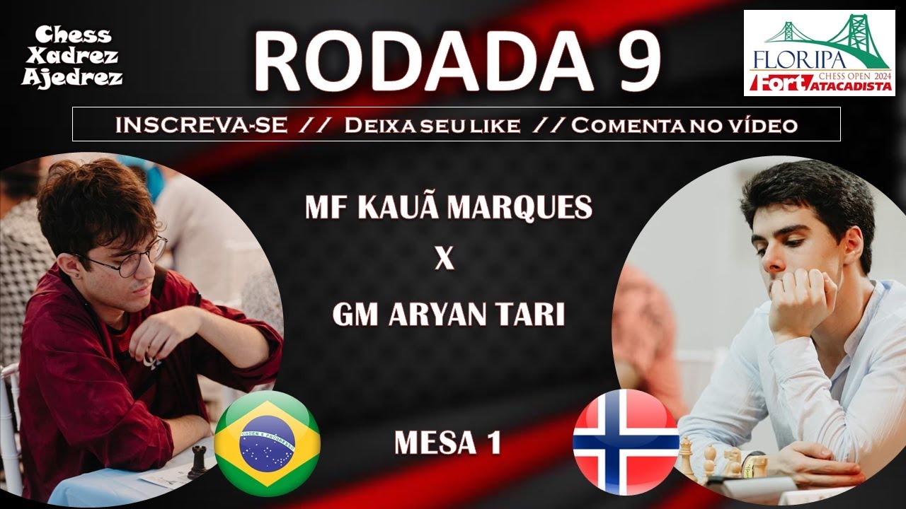 [AO VIVO] VAI BRASIL FLORIPA CHESS OPEN 2024 RODADA 9