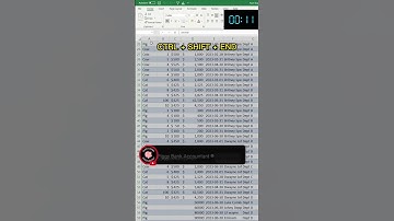 One Excel Shortcut in 15 Seconds : Select Data Fast 🚀 #Excel #shorts