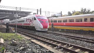 554次莒光號與127次普悠瑪在大林車站交會 20220321