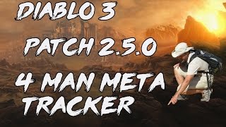 Diablo 3 - Patch 2.5.0 PTR - 4 Man Meta Tracker for Season 10