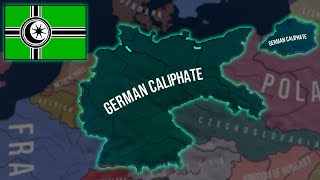 What if The Germans became Muslims and Restored The Caliphate in WW2 - HOI4 Timelapse