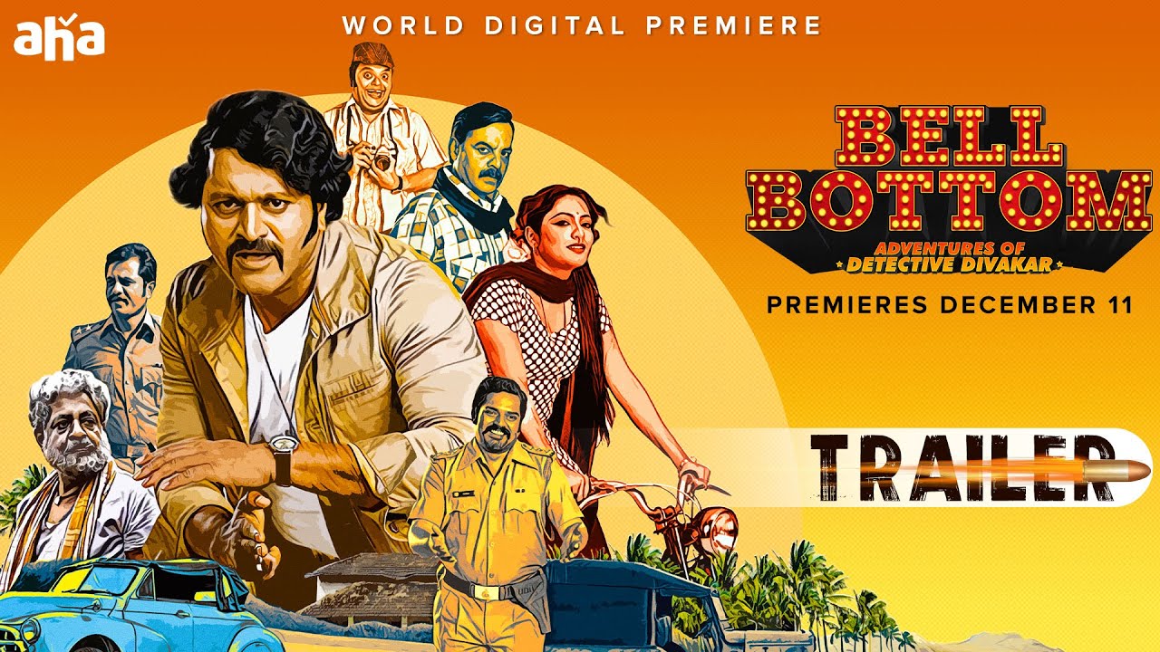 Bell Bottom Telugu Trailer Rishab Shetty Hariprriya Jayathirtha Streaming Now Youtube [ 720 x 1280 Pixel ]
