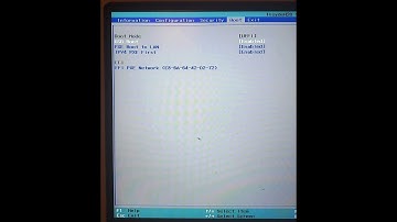 Unable to select UEFI/LEGACY Boot in BIOS LENOVO