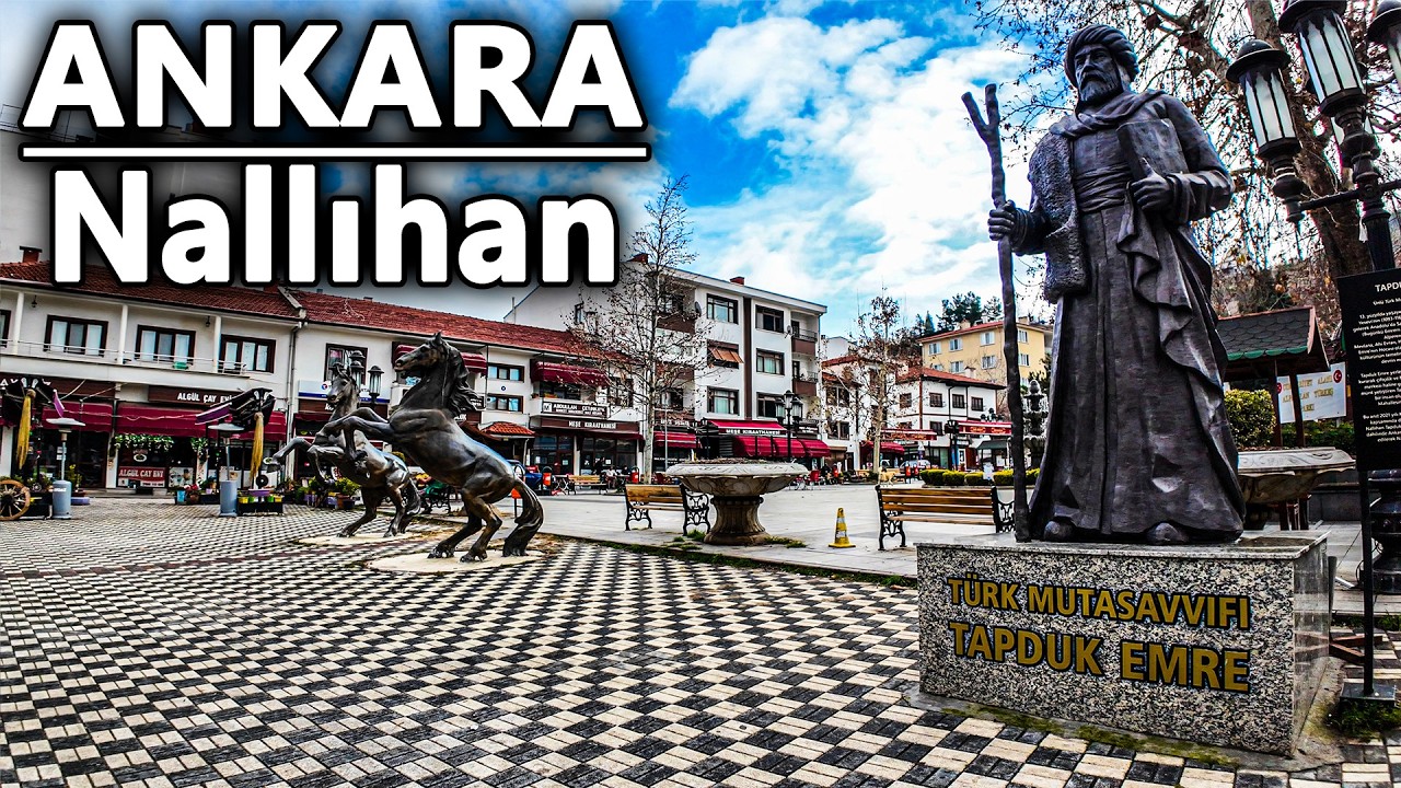 Ankara Nallıhan 4K Yürüyüş Turu | Walking Tour in Beautiful District