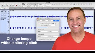 Use Audacity to change tempo without altering pitch screenshot 1