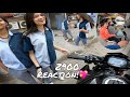 First day in college on kawasaki z900  cute girl reaction part 2 kawasaki z900 cutegirlsreaction