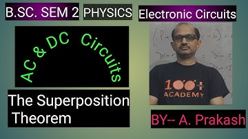 B.SC. Sem.(2) Physics, ||AC & DC Circuit II Network Theorem ( Superposition Theorem ). BY-A. Prakash