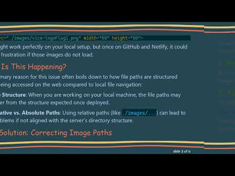 Solving Image Load Issues on GitHub and Netlify Deployments