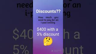 Discounts and percentages #shorts #percentages #discount #mathisfun #explore  #cupidtwinversion