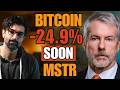 MSTR &amp; Bitcoin Are About To CRASH By 25% - Bear Market NOT OVER!