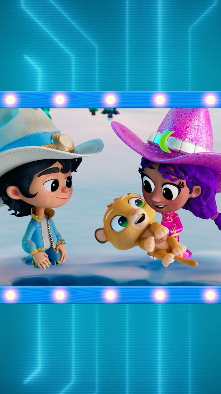 melt the ice to save the baby puma! #kidcowboy #shorts